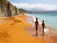Xi Beach Xi Beach in Kefalonia